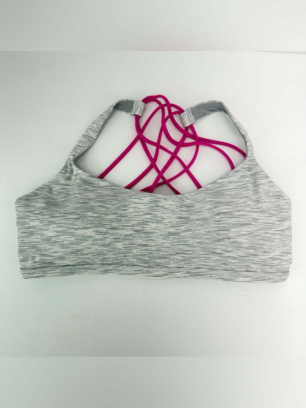Lululemon Athletica size 12 Gray Pink Free to Be Wild Sports Bra NWT